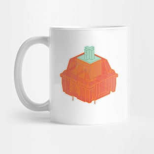 Tangerine Mechanical Keyboard Cherry MX Switch Mug